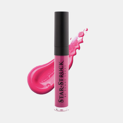Star Struck By Sunny Leone Highly Pigmented Glossy and Non-Sticky Formula Liquid Lip Gloss(Kiss Me Pink, 5.5 ml)