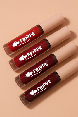 FRIPPE Lip Royalty 4 in 1 Matte Liquid Lipstick | Waterproof and Smudge proof(Multicolour, 10 ml)