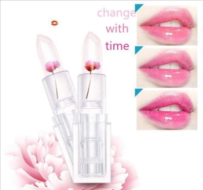 WOONGMI Flower Jelly Color Changing Lipstick Long Lasting Nutritious Lip Balm Lip Gloss Candy(Pack of: 2, 7 g)