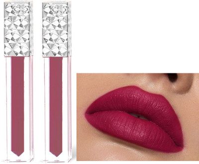 ADJD Combo Non Transfer Smudge Proof Longlasting liquid Matte Lipstick Plum(Plum, 10 ml)