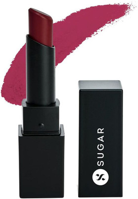SUGAR Cosmetics Nothing Else Matter Longwear Lipstick(14 Red Herring (Raspberry Pink, 3.2 g)