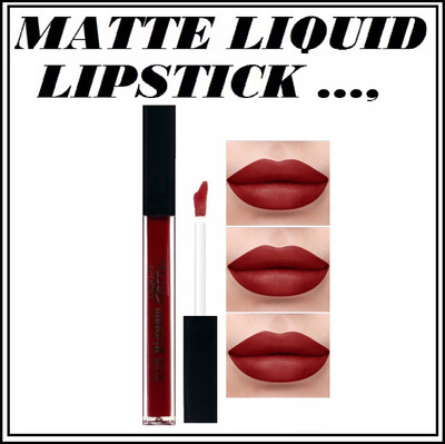 BLUEMERMAID NEW MAROON COLOR LIQUID MATTE LOOK LIPSTICK(MAROON, 6 ml)