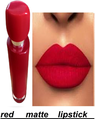 Luipui RED GLOSSY LIQUID MATTE LOOK LIPSTICK PACK OF 1(red, 6 ml)