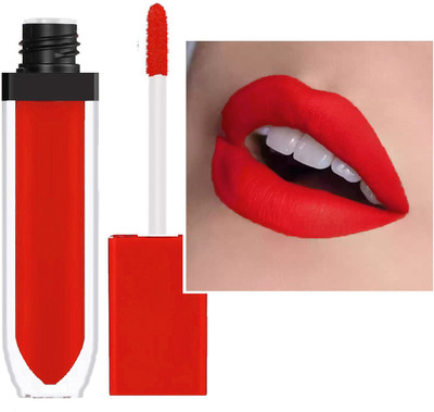 Latixmat Best Smudge & Water Proof Longlast SensationaL Liquid Matte Lipstick(Red, 6 ml)