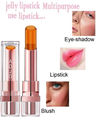 ADJD BEST MULTI USE-ABLE COLOR CHANGE LIPSTICK FOR LONG STAY LOOK(WARM ORANGE, 3.8 g)