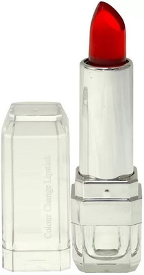 DARYUE Crystal transparent color change jelly moisturizing lipstick(RED, 3.6 g)