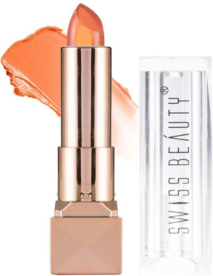 SWISS BEAUTY Glitter gel moisturizing Lipstick Long Lasting Hydrating for dry and Chapped lip(Gelly pink, 3.6 g)