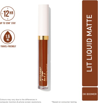 MyGlamm LIT Liquid Matte Lipstick(Ok Boomer, 1.6 ml)