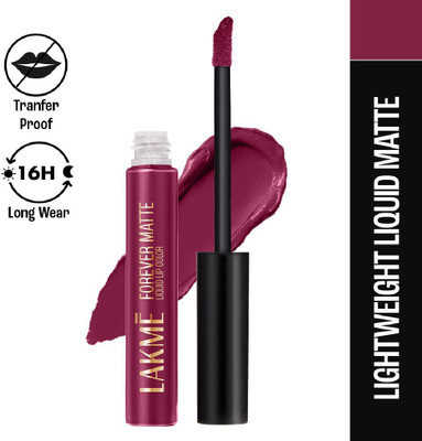 Lakmé Forever Matte Liquid Lip(Red Wine, 5.6 ml)