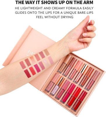 Valhalla Liquid Lipstick Set of 12 – Long Lasting, Smudge Proof, Waterproof Finish(multicolor, 30 ml)