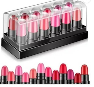 Jollity Popular Mini Poket Lipstick 12 Combo Set(Multicolour, 15 ml)