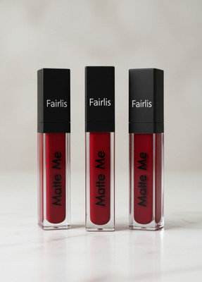 Fairlis Pack of 3 Maroon Lipsticks – Long Wear, Transfer Resistant(Maroon, 18 ml)