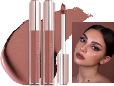 tanvi27 New Kiss Proof & Matte Finish Coffee Brown Liquid Lipstick for Feather lite lips(Coffee Brown, 6 ml)