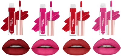 MYEONG The Daily Pack Professionally Forever Matte Liquid Lip Colour Combo Pack Of 4(Multicolour, 24 ml)