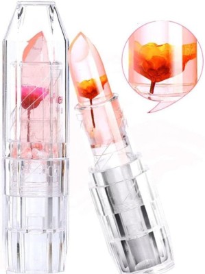 Ashyra Waterproof Flower Lipstick Jelly Flower Transparent Color Changing Lipstick(Pink, 20 ml)