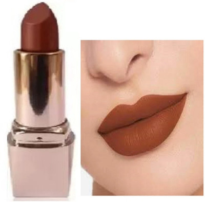 Luipui new brown matte finish lipstick pack of 1 awesome and lo0ng lasting(brown, 6 g)
