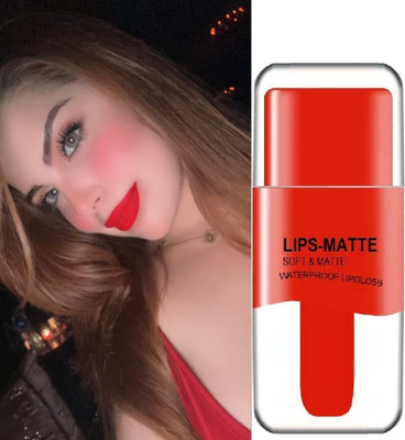 THTC Matte Liquid Lipstick Fast Drying Lipstick(Red, 3.5 ml)