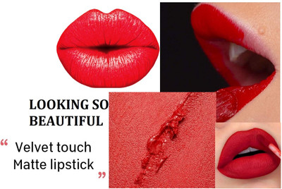 Libline Stay Long Last Waterproof Matte Lipstick(RED, 6 ml)