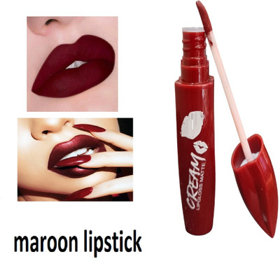 Luipui maroon matte lipstick amazing best perfect for soft lips pack of 1(maroon, 6 ml)