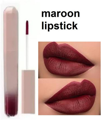 Luipui maroon liquid matte lipstick pack of 1 best long lasting(maroon, 6 ml)