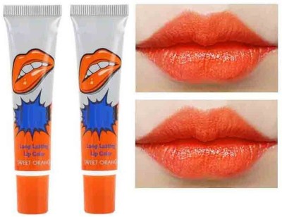 GABBU Orange Tint Long Lasting Waterproof Peel off Lipstick(ORANGE, 30 g)