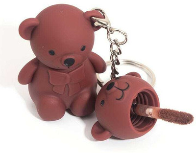 Ashyra Teddy Bear Keychain Matte Velvet Lipstick (Pack of 1)(Multicolour, 6 ml)