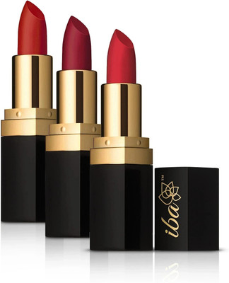 Iba Long Stay Matte Combo for Women Pack of 3(Festive Red, 12 g)