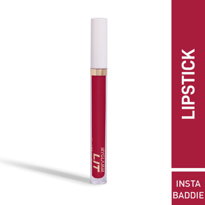 MyGlamm LIT Liquid Matte Lipstick(Insta Baddie, 3 ml)