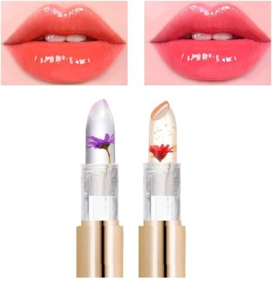 Wonholli Waterproof Flower Lipstick Jelly Flower(Pink, 6 g)