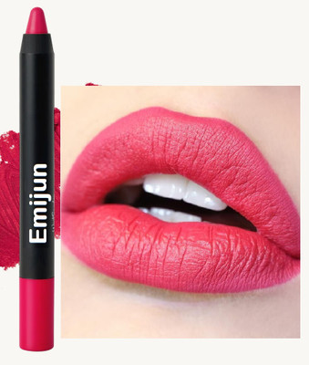 Emijun Super Stay Non Transfer Long Lasting Matte Lipstick(Electric Pink, 3.5 g)