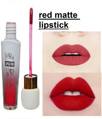 Luipui amazing red liquid matte lipstick best for women(red, 6 ml)