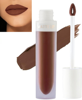 Yuency Matte Liquid Lipstick 12 Hours Stay Non-Transfer Lipstick Matte Lipstick(BROWN, 4.5 ml)