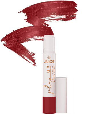 Juice Play Up Lip Crayon with Goodness of Bio Retinol & Transfer-proof Rich Color(Flame On - MCR10, 3 g)