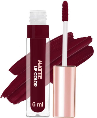 GFSU - GO FOR SOMETHING UNIQUE Kiss proof Non Transfer Long Lasting Matte Liquid Lipstick maroon(maroon, 6 ml)