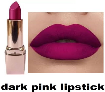 Luipui latest dark pink matte lipstick long lasting waterproof pack of 1(pink, 6 g)