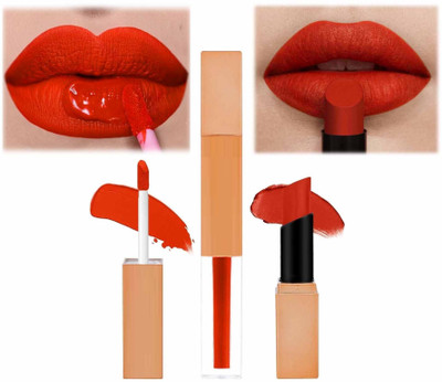 YAWI Professional Matte Liquid Lipstick Highly Pigmented Long Lasting & Waterproof(Light Red, 7 ml)