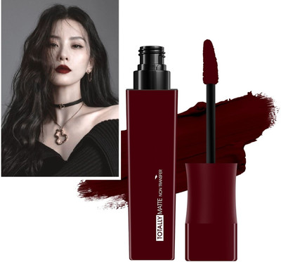 tanvi27 Lightweight & Comfortable, One Swipe Application Liquid Maroon Lipstick(Maroon, 7.5 ml)