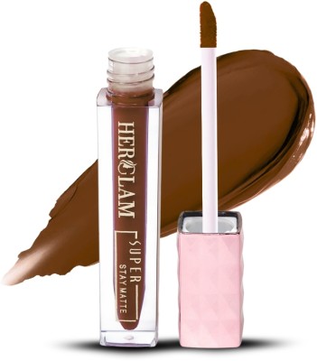 herglam Long-Lasting Matte Liquid Lipstick | Smudge-Proof, High Pigment, BROWN(BROWN, 3 ml)