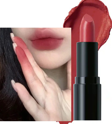 Latixmat Kiss Proof & High Pigmented Matte Coral Red Non Transfer Lipstick(Coral Red, 3.8 g)