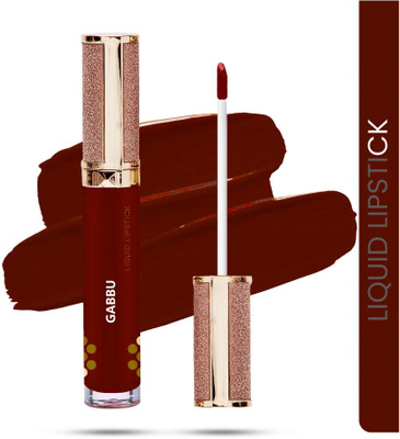 GABBU RED SHIMMERY SPARKLY FINISH LOOK PIGMENTED LIPSTICK(red, 5 g)