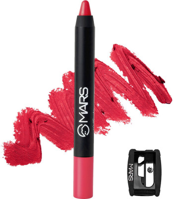 MARS Won't Budge Won't Smudge Non Transfer Lip Crayon With Sharpner Lipstick(I Am Wise-17, 3.5 g)