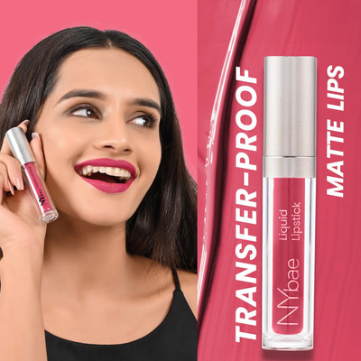 NY bae Confessions Liquid Lipstick | Matte Finish | Long Lasting(Sleigh All Day 9, 4.5 ml)