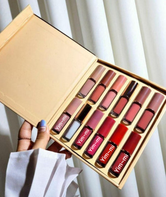 yim~mi 12 Liquid Lipstick High Defination Liquid Lipstick Non Transfer(multicolor, 48 ml)
