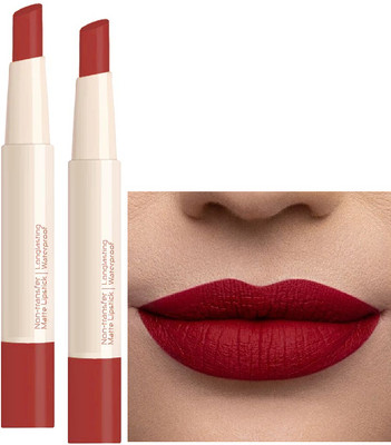 ADJD Combo Matte Lipsticks Transfer & Smudge-Proof, Long Lasting Liquid(RED, 4 ml)