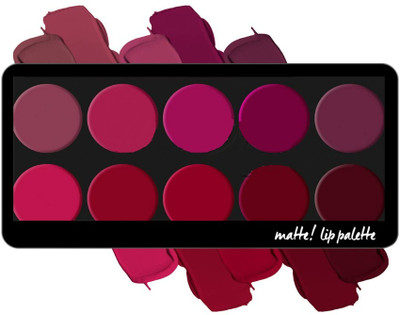 Arcanuy Professional Make-up MATTE 15-COLOR LIP CREAM PALETTE FOR WOMEN AND GIRLS(multi color, 10 g)