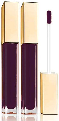 Emijun Purple Smudge Non Transfer Lip Liquid Lipstick Combo(deep purple, 8 ml)