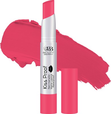 Beauty Berry Kiss Proof Long Lasting Non Transfer Creamy Matte Lipstick(Baby Pink, 2.1 g)