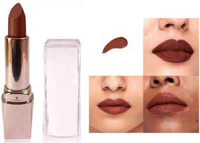 Luipui new brown matte finish lipstick awesome and long lasting pack of 1(brown, 6 g)