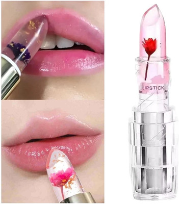 GABBU Flower Jelly Temperature Change LongLasting Color Change Lipstick(Pink, 3.6 g)