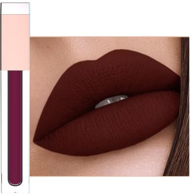 HUZURLU Matte Flog Pigment Velvet Non-stick Cup Lip Clay Makeup(MEDIUM DARK MUTED BERYY RED, 6 ml)